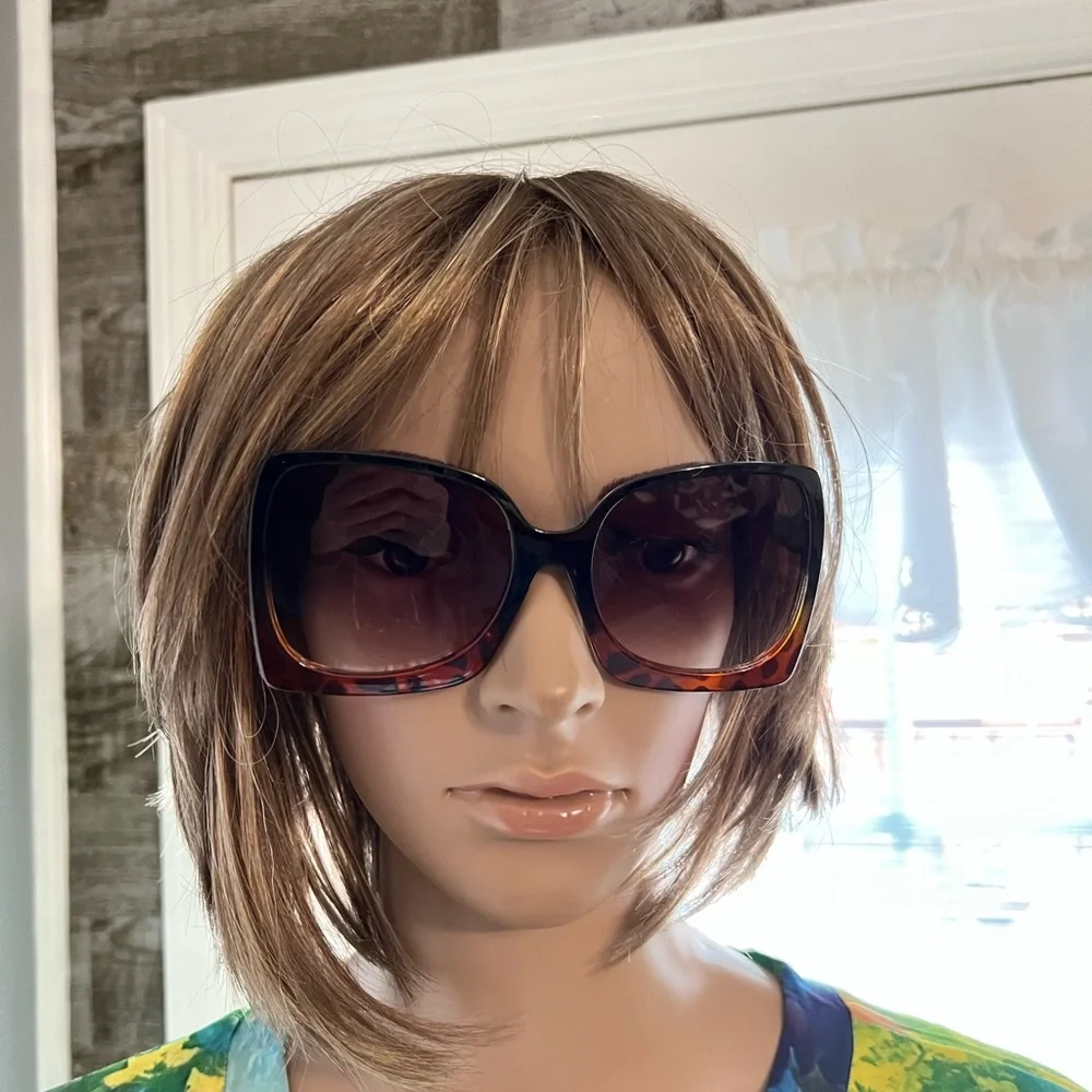 Cat Eye Oversized Rectangle Sunglasses‎ NEW